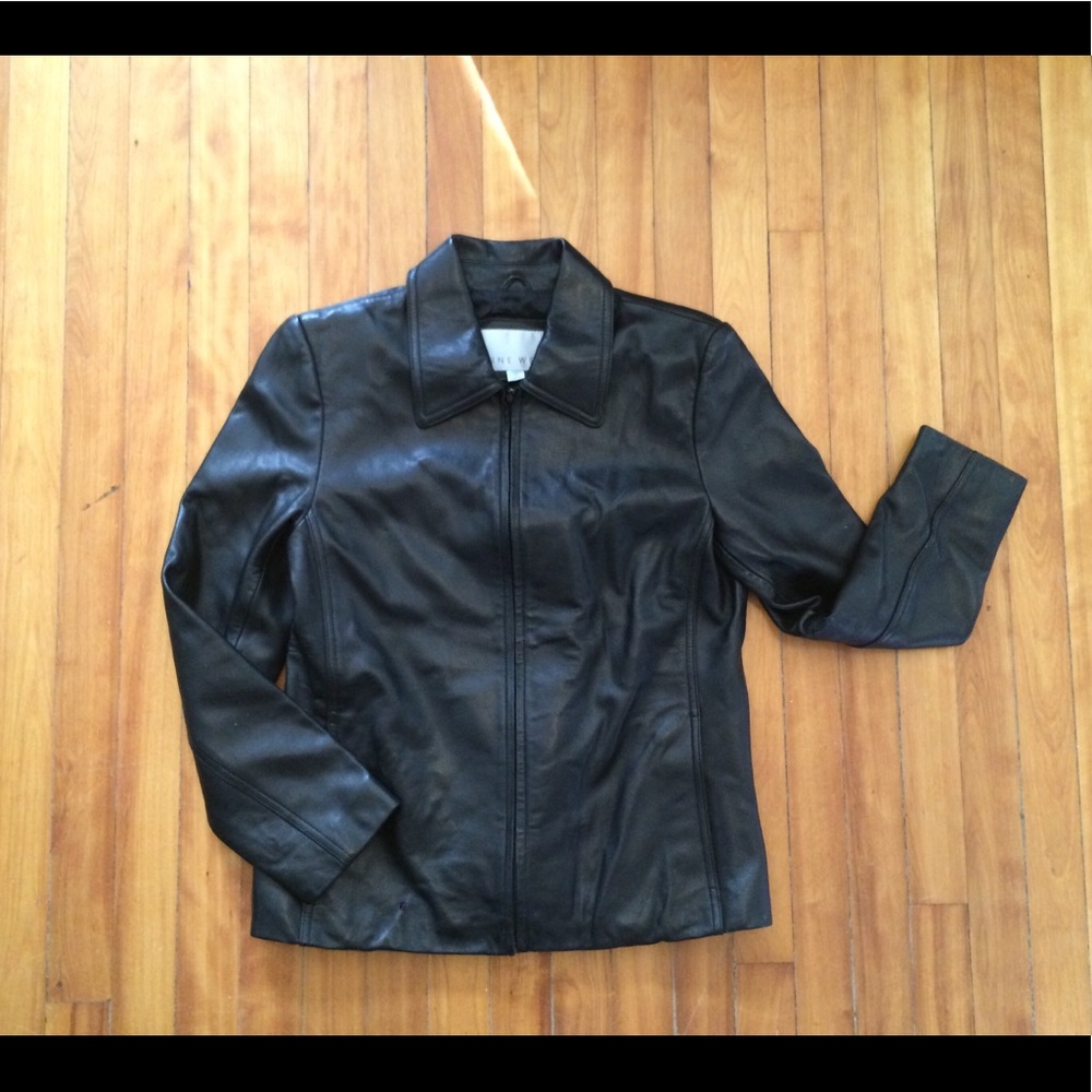 NWOT!Nine West 100% leather jacket